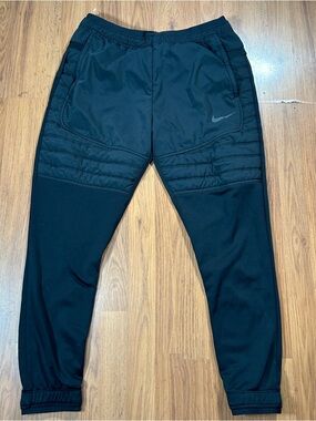 Nike Men's Gray Quilted Fleece Jogger Sweatpants Size L Standard Fit